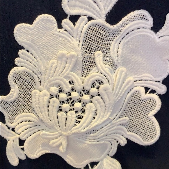 Victoria Beckham lace appliqué navy sweater - Picture 4 of 4